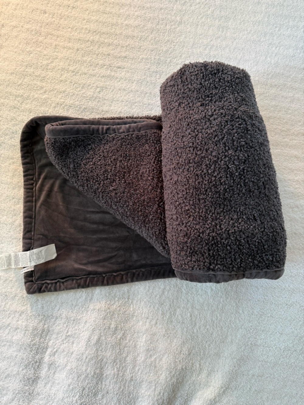 Pottery Barn Cozy Teddy Fur Throw